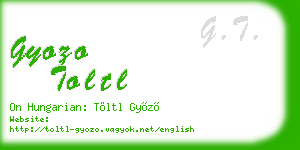gyozo toltl business card